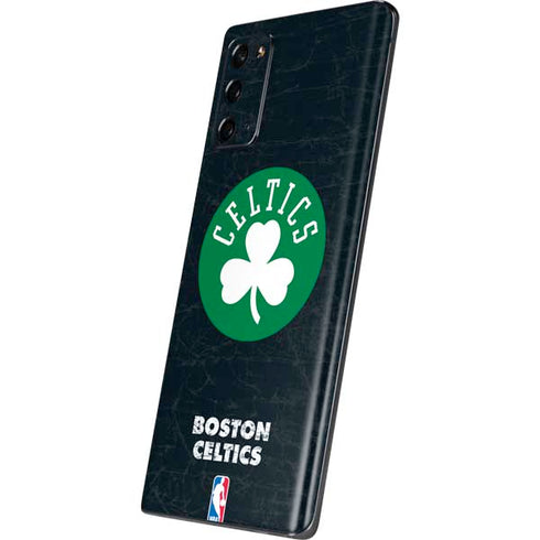 NBA Boston Celtics Black Secondary Logo Galaxy Note20 5G Skin